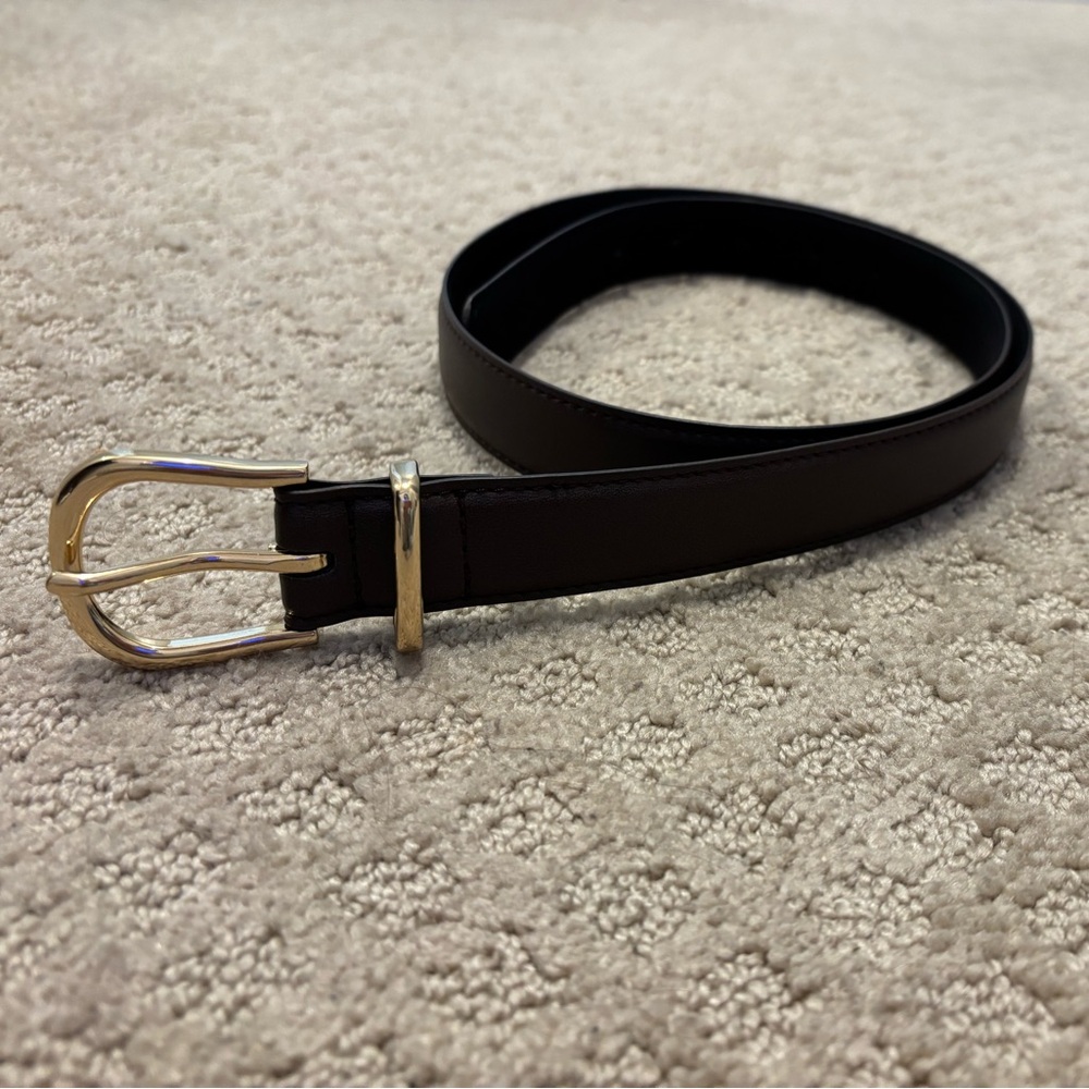 Women’s Chocolate Brown Leather Belt
